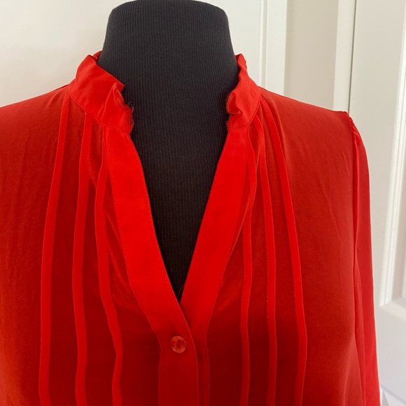 Forever 21 - Chiffon Button Down Blouse - Size Large - Picture 7 of 7